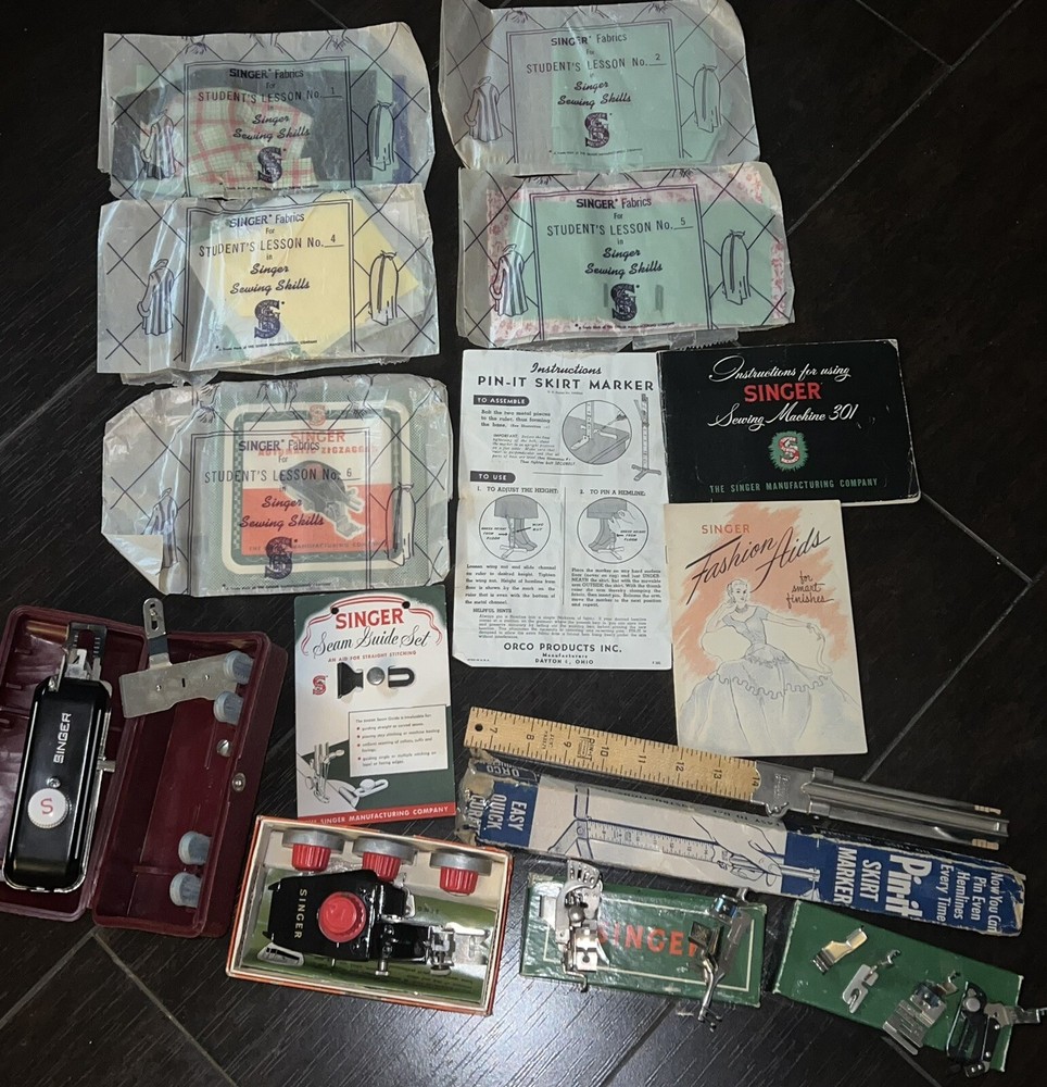 Singer Automatic Zigzagger Attachment 160985 fit 221 & Stitch Patterns Set #2