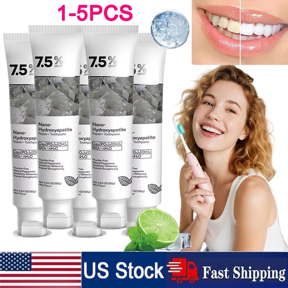 7.5% Hap Nano-Hydroxyapatite Toothpaste Remove Deep Clean For Sensitive Teeth
