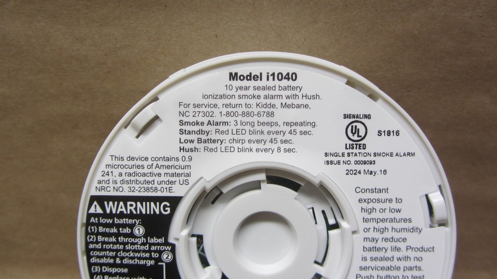 Kidde i1040 Micro 4 in. Battery Powered Smoke Detector with Ionization Sensor