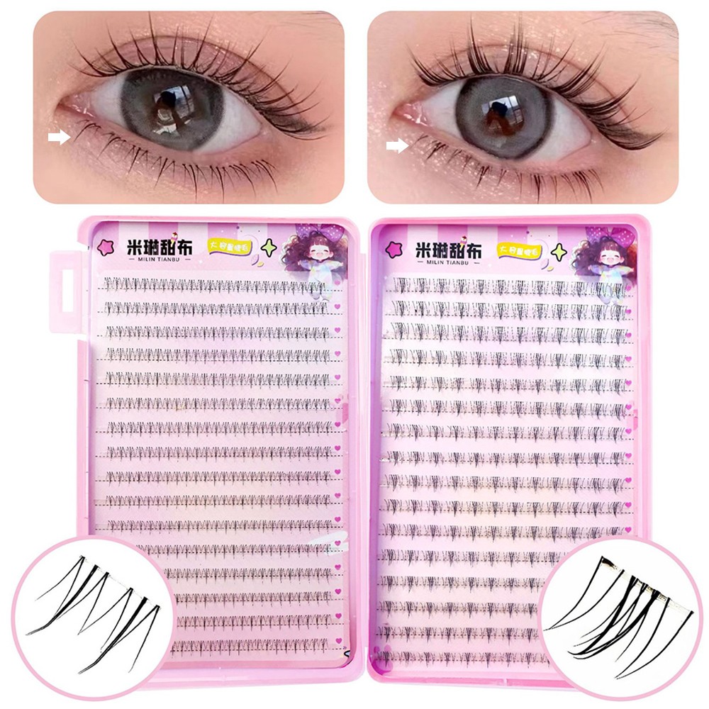 Cluster Eyelashes Under Eyelash Lash Extension 32 Rows Lower Eyelashes Soft