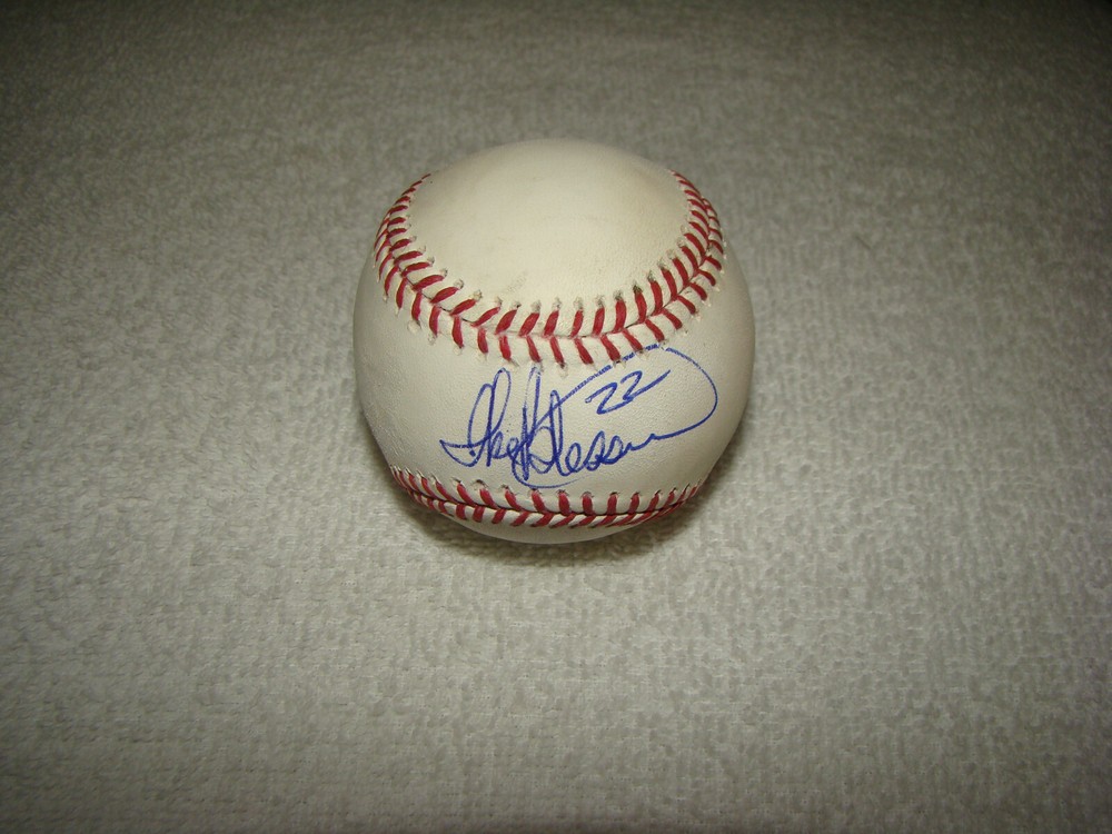 Ike Blessitt Hand Signed Spring Training Baseball Used Detroit Tigers MLB