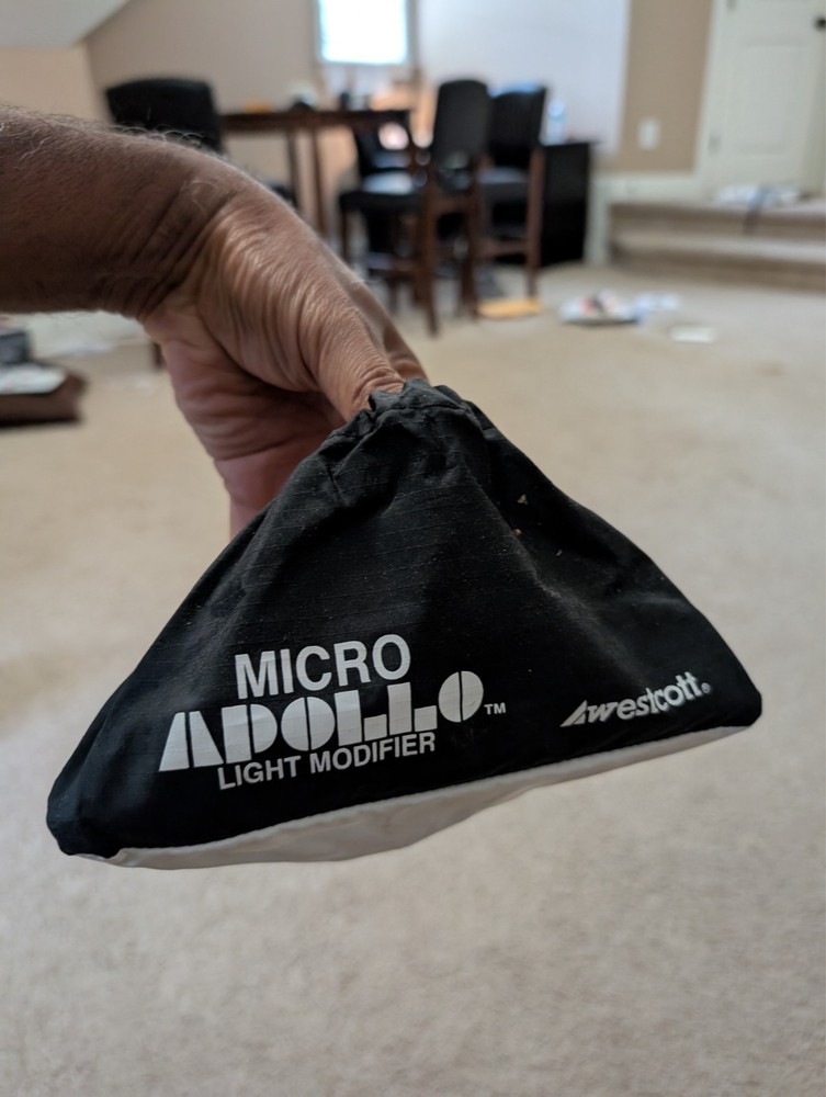 Westcott Micro Apollo 5x8" Light Modifier Diffuser Softbox, Clean