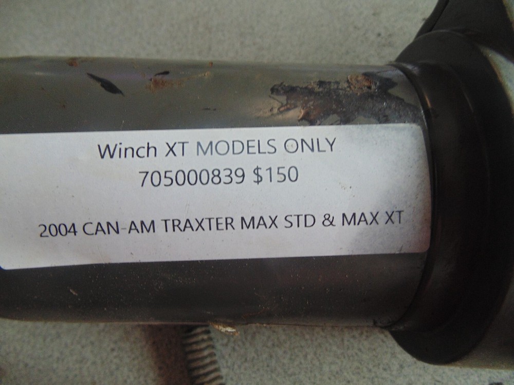 2004 CAN-AM TRAXTER MAX STD & MAX XT WINCH XT MODELS ONLY 705000839