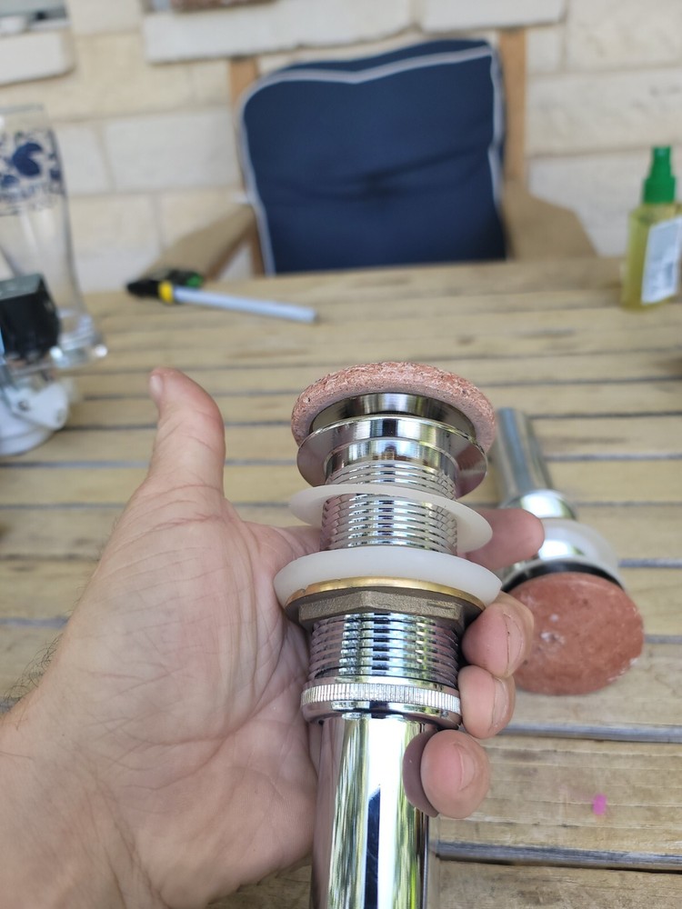 Marble Stone Pop-Up Drain