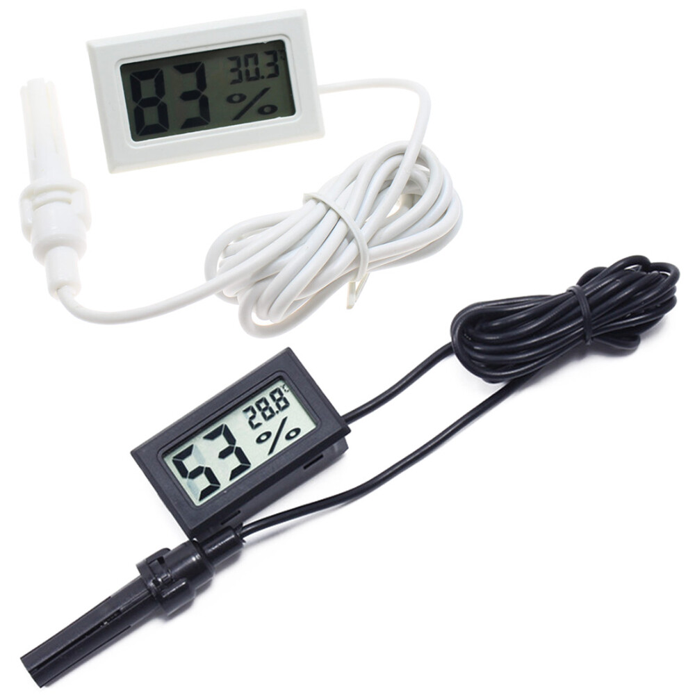Digital LCD Thermometer Hygrometer Temperature Humidity Meter Probe Sensor