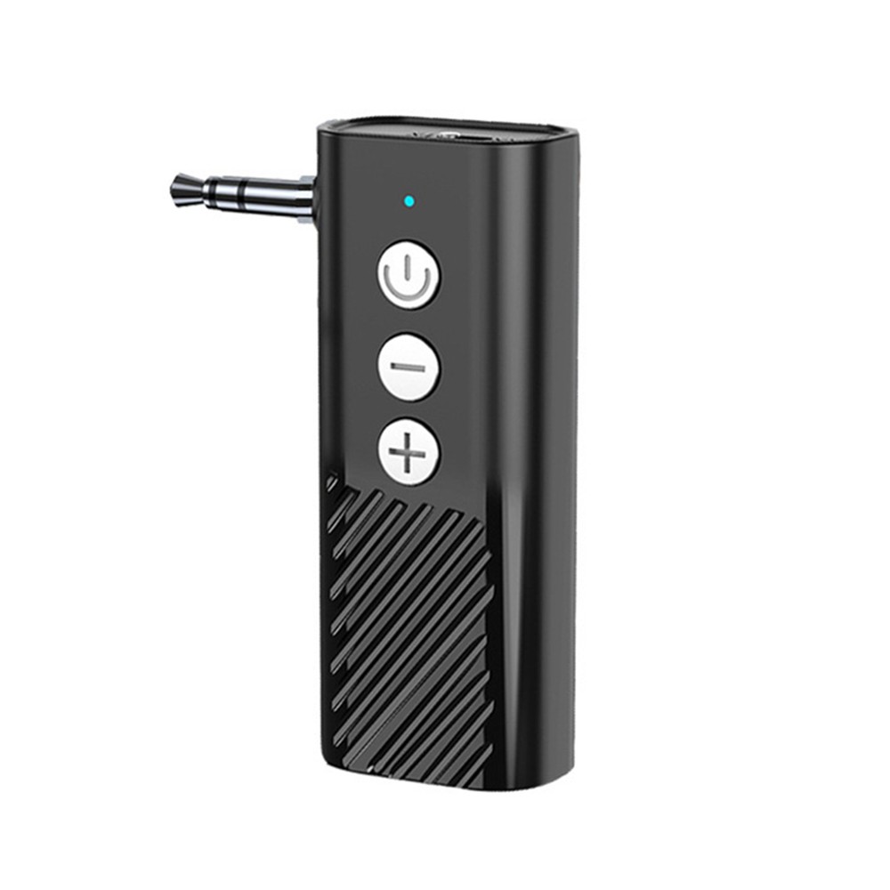 3-in-1 Wireless Bluetooth 5.3 Transmitter Receiver Adapter Audio Black ABS