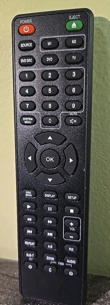 Voxx HD LED Overhead DVD Remote.