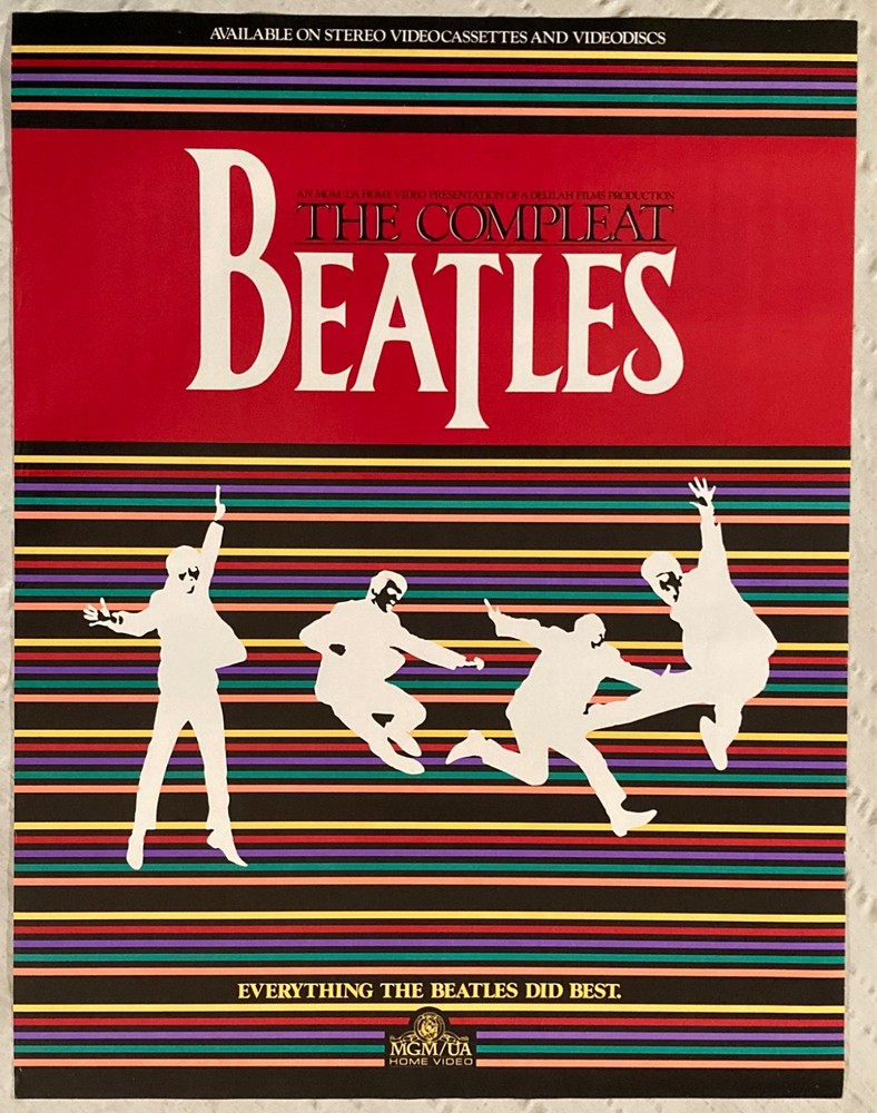 The Beatles 1982 Promo Poster Brochure Compleat John Lennon Paul McCartney H