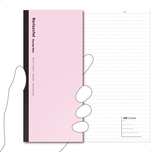 [Carry it like a smartphone] Horizontal notebook that opens flat to a B5 width