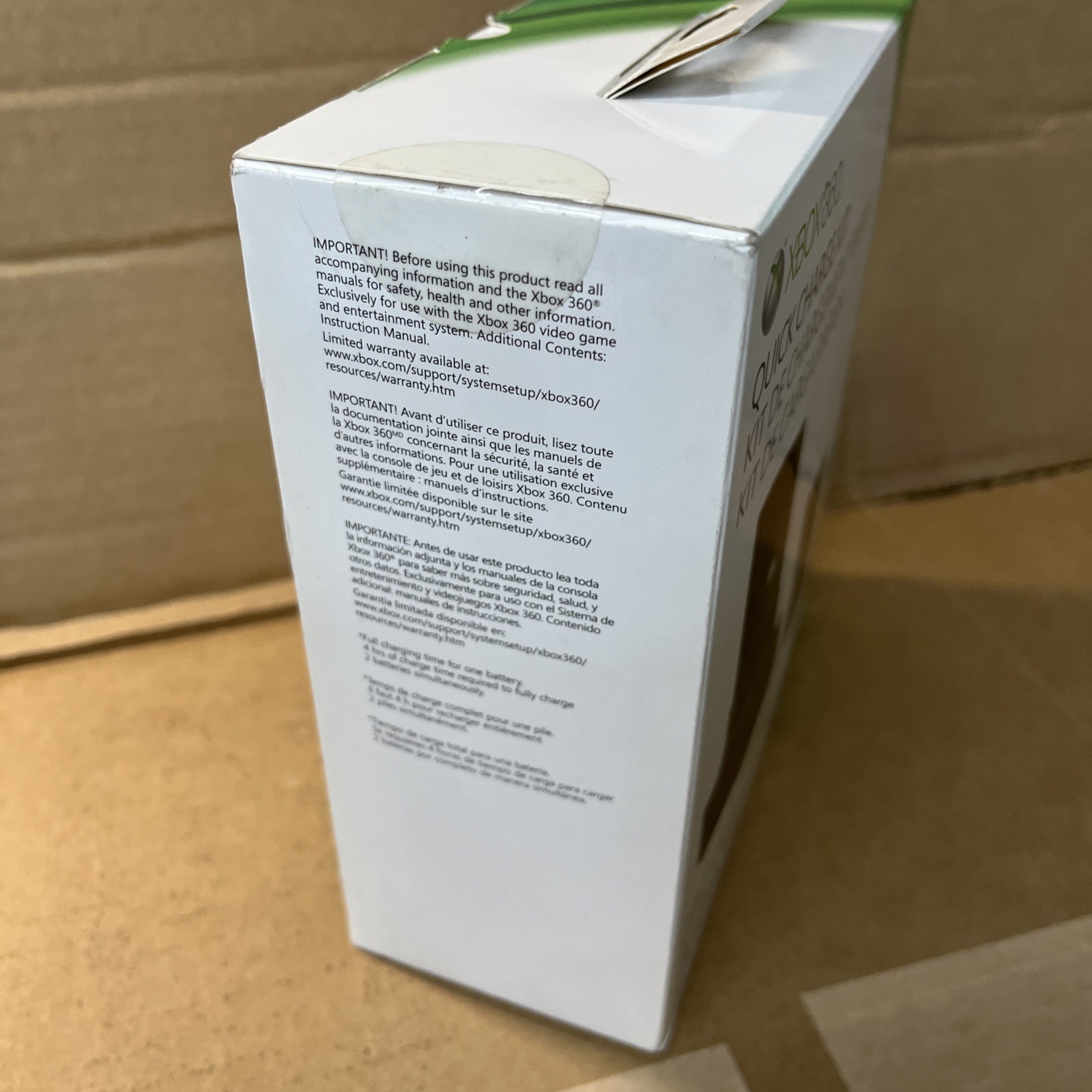 Xbox 360 Quick Charge Kit Black /NEW Sealed In Box