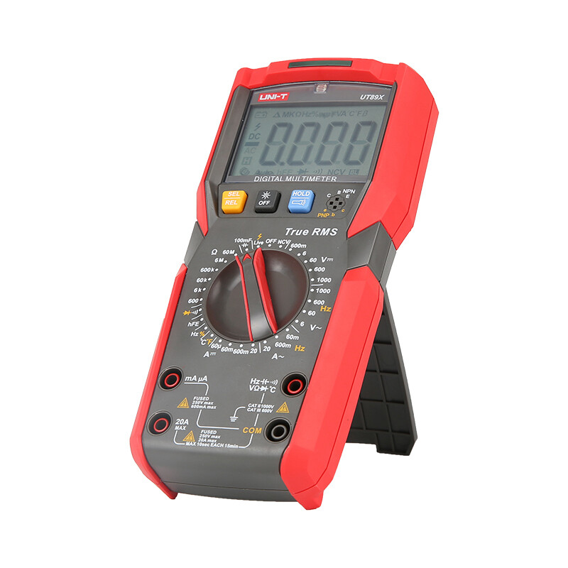 UNI-T TRMS Digital Multimeter AC DC Voltmeter Ammeter Ohmmeter Temp Cap NCV Test