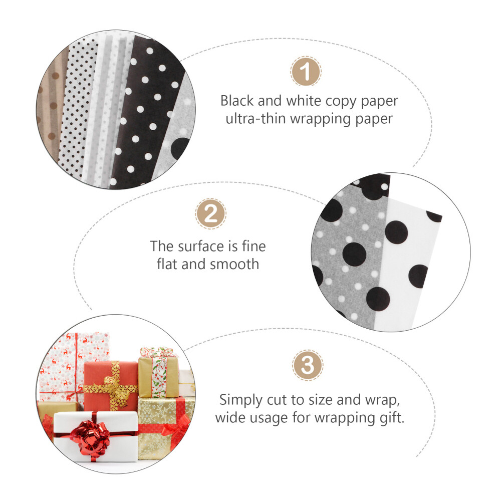 80 Sheets Tissue Papers Gift Wrapping Papers Ultra-thin Wrapping Lined Papers