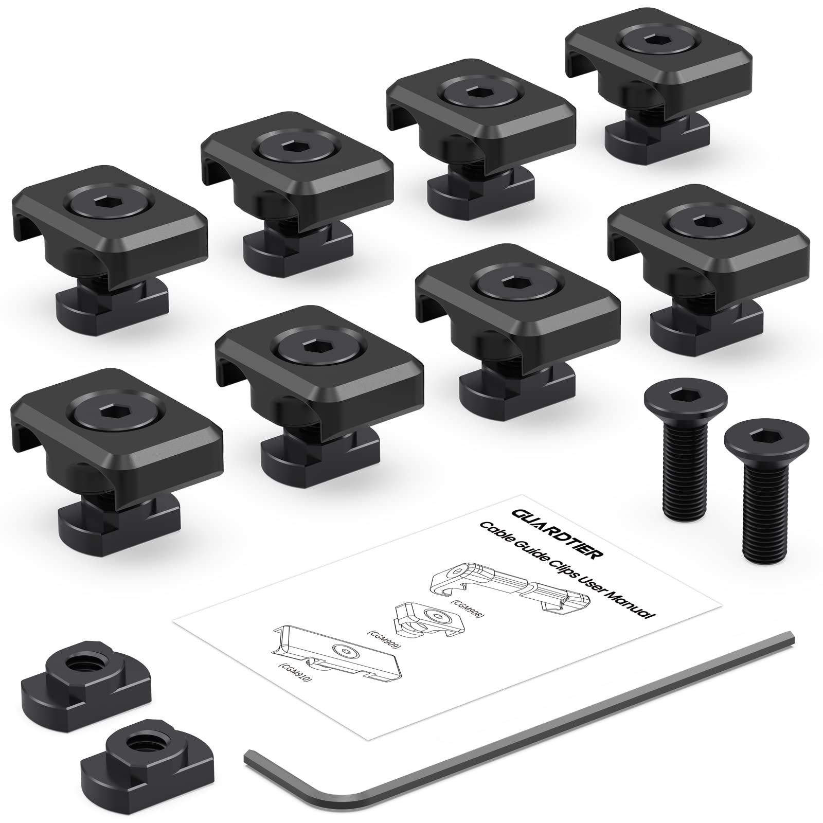 Guardtier CGM909 Pressure Switch Cable Guides Compatible with MLOK System, Fl...