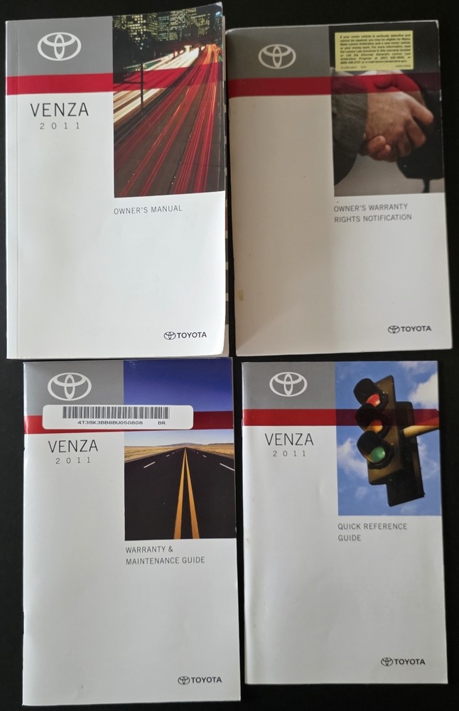 2011 Toyota Venza - Owners Manual, Quick Reference Guide & More!