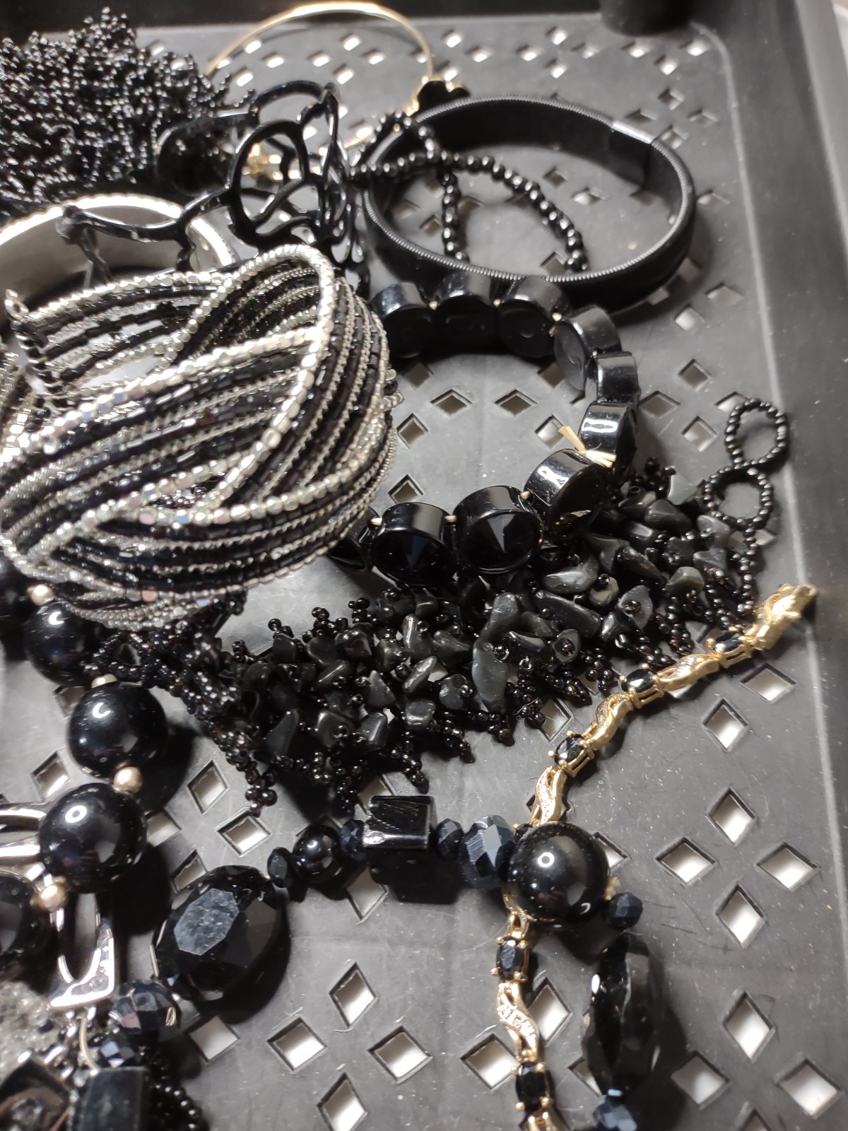 Lot Of Black / Dark Bracelets Black Bracelet Lot MLLAN