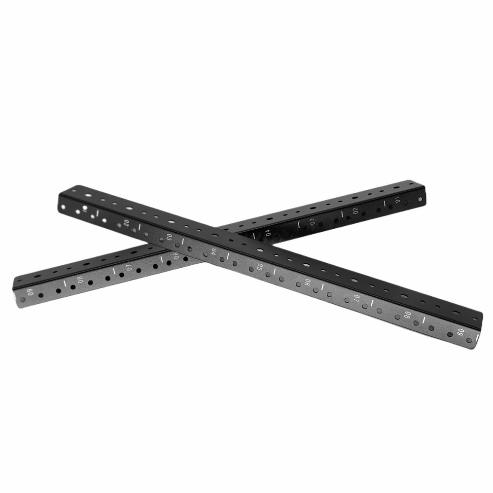 9U Vertical Rack Rail Pair DIY Kit with Hardware for Network Equipment/Server...