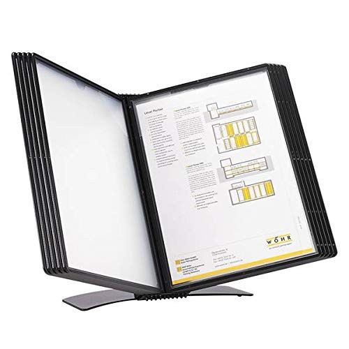 Tarifold DJOIS Desktop Reference & Display System - Durable Metal Base & Polypro