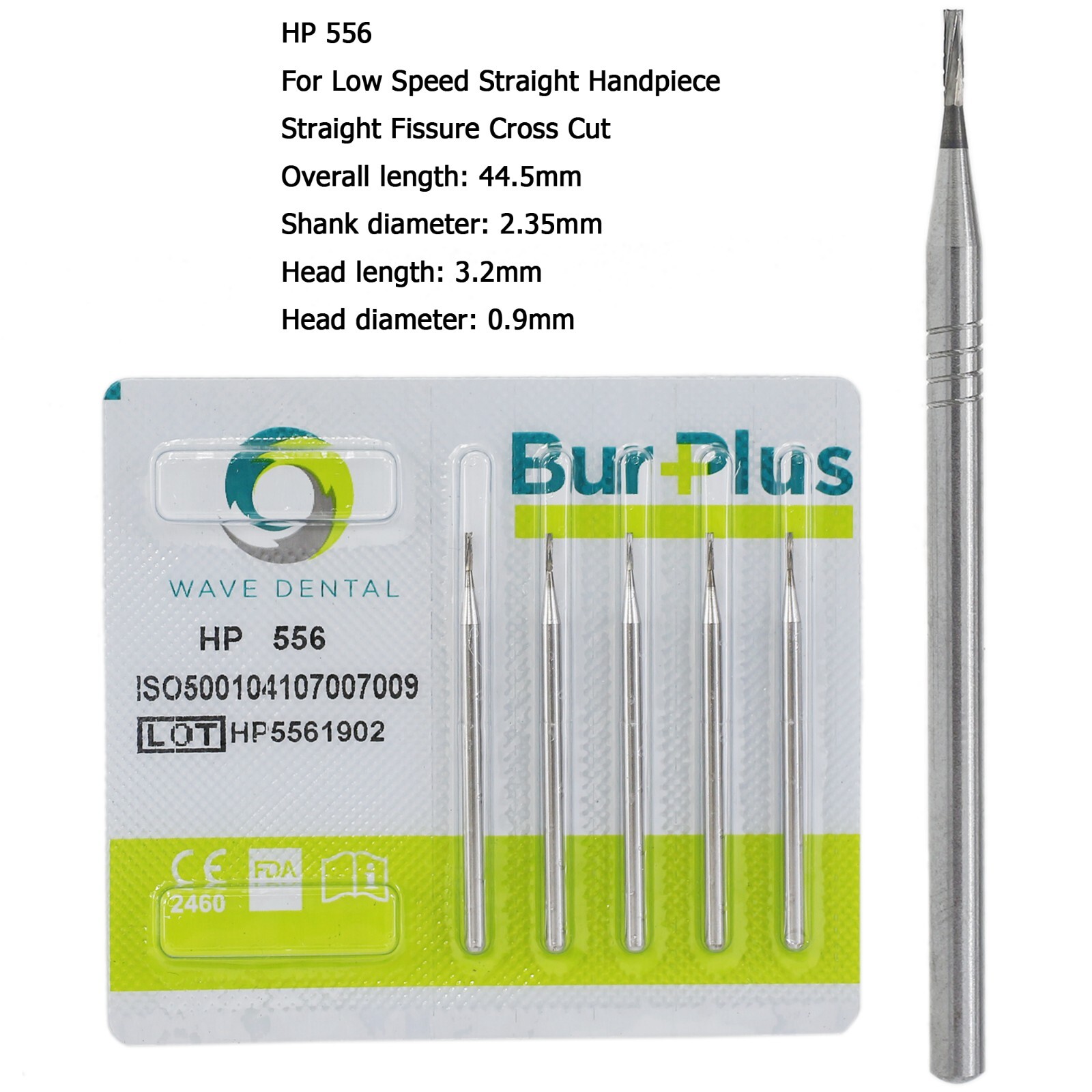 Wave Dental Carbide Burs Round HP Surgical Burs For Straight Handpiece HP 8 557