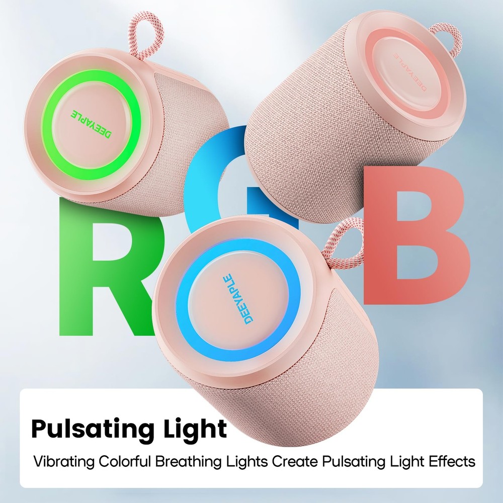 Bluetooth Speaker Wireless,IP67 Waterproof & Dustproof Portable Speaker with ...