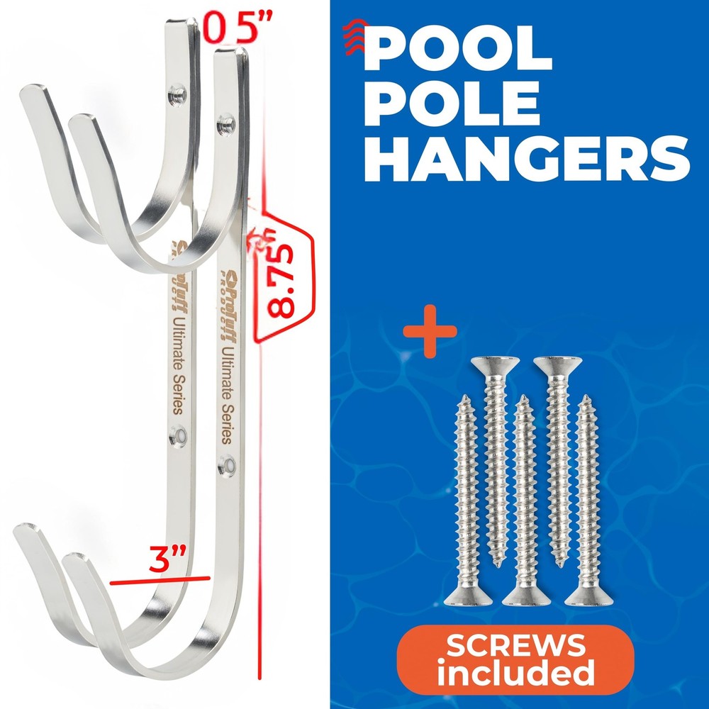 ProTuff Pool Pole Hanger Set – 2 Pack – Unconditional 490 Promise &#