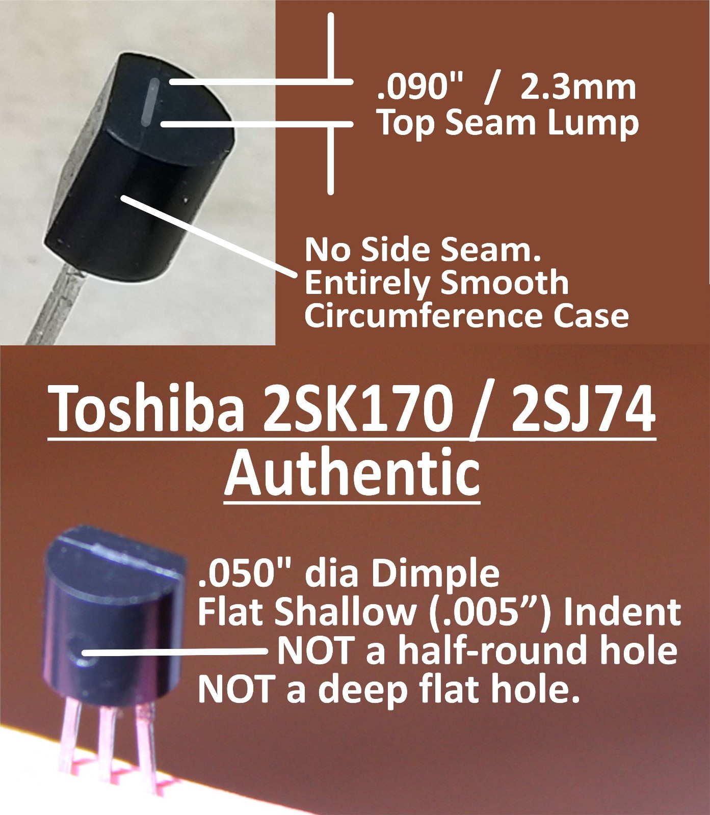 Toshiba 2SJ74 + 2SK170 LAB MATCH QUAD to 0.1mA (7.0 - 9.0 mA range "BL" "B")