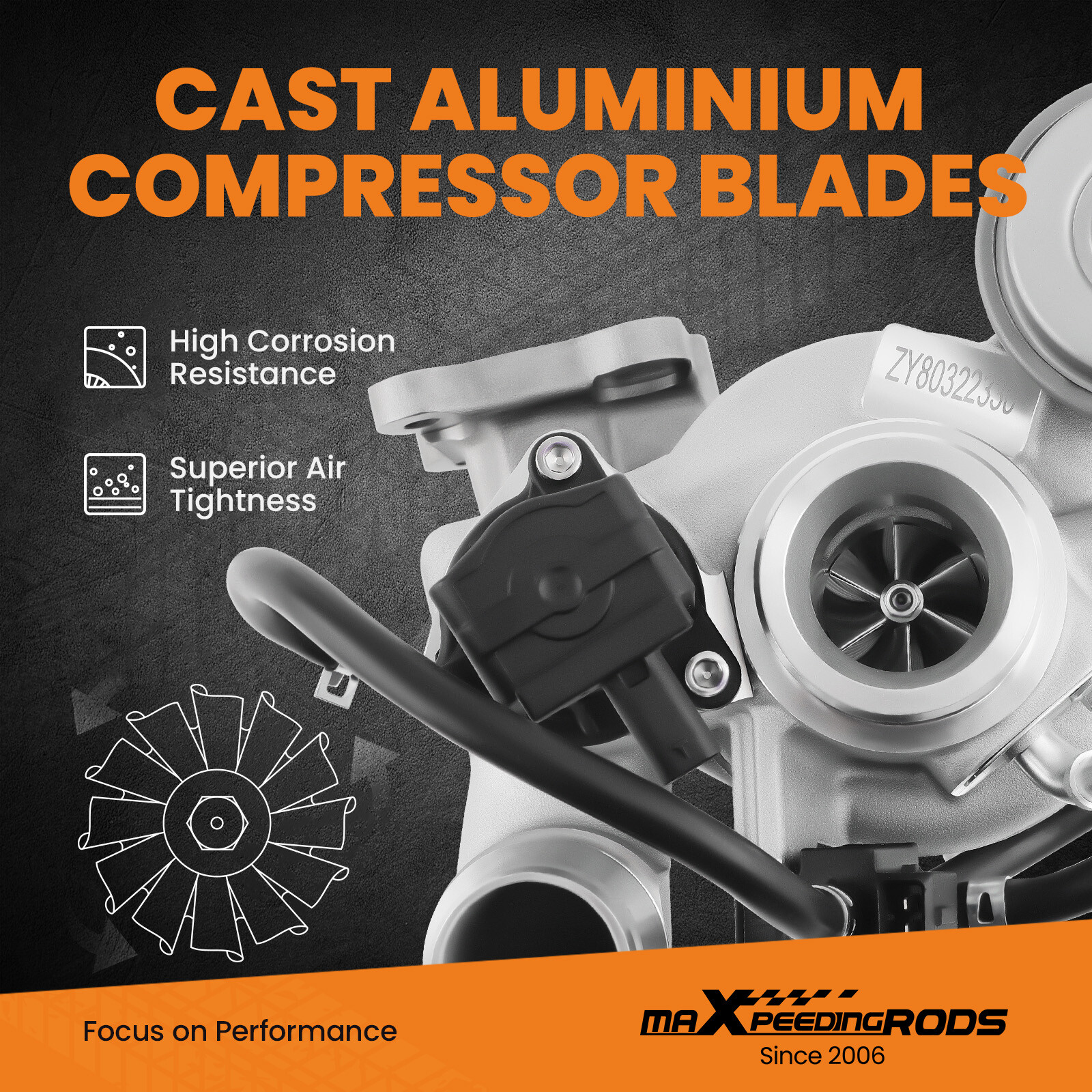 Turbocharger Turbo For Buick Encore Chevrolet Chevy Cruze 2016 - 2019 Trax 1.4L