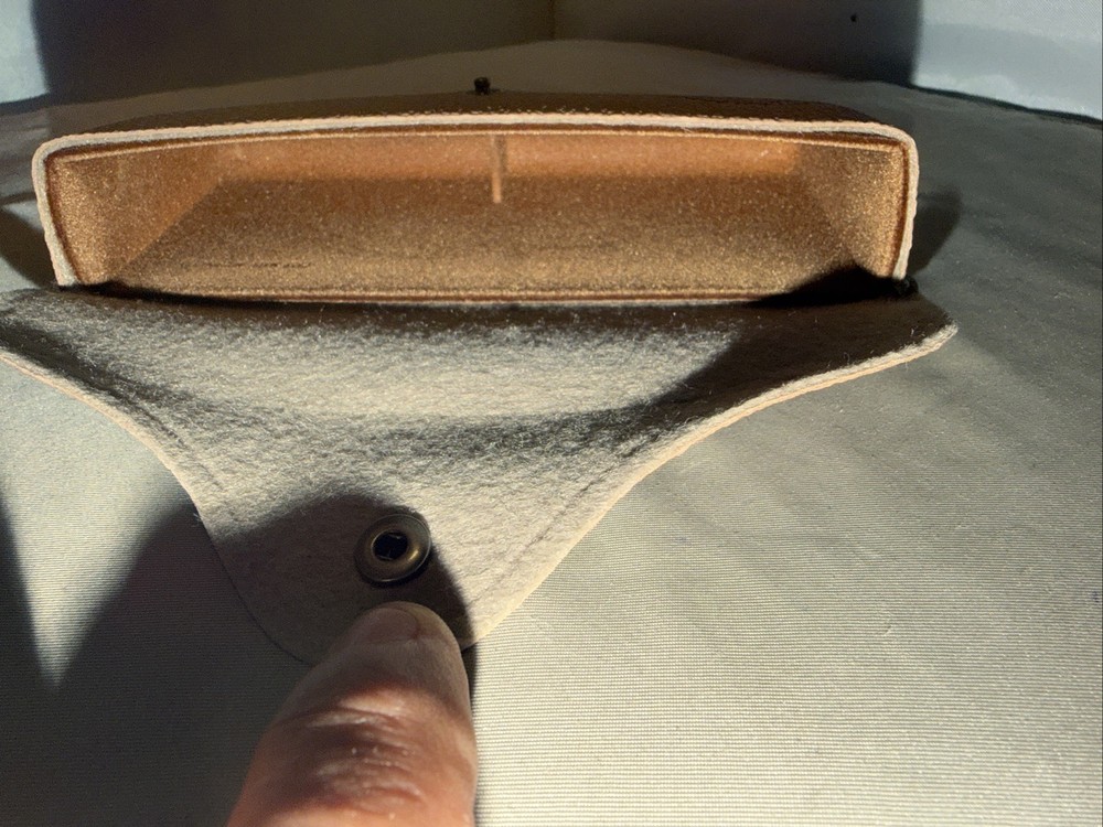 New Ray Ban Leather Case 1971 Square Brown “Case Only”
