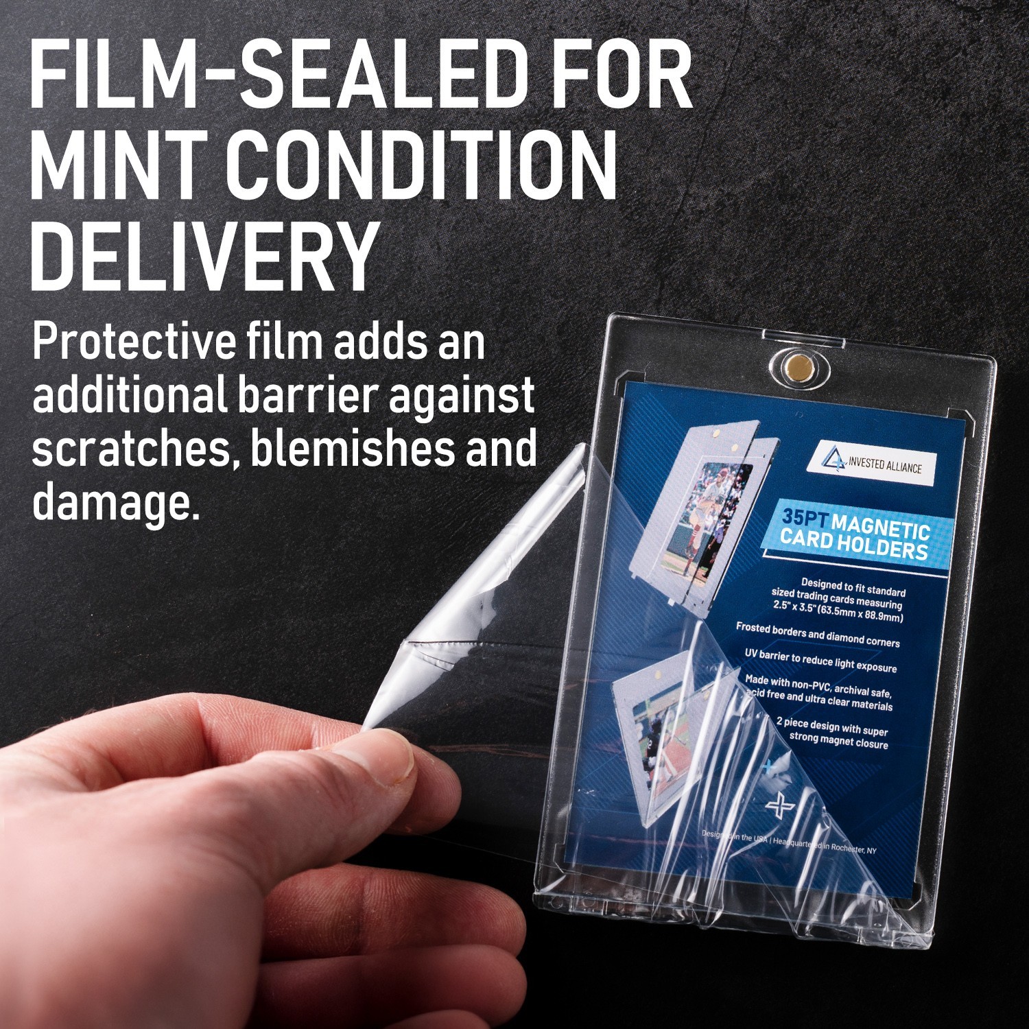 Premium One-Touch Magnetic Card Holders 35pt-360pt for Sports & TCG Trading Card