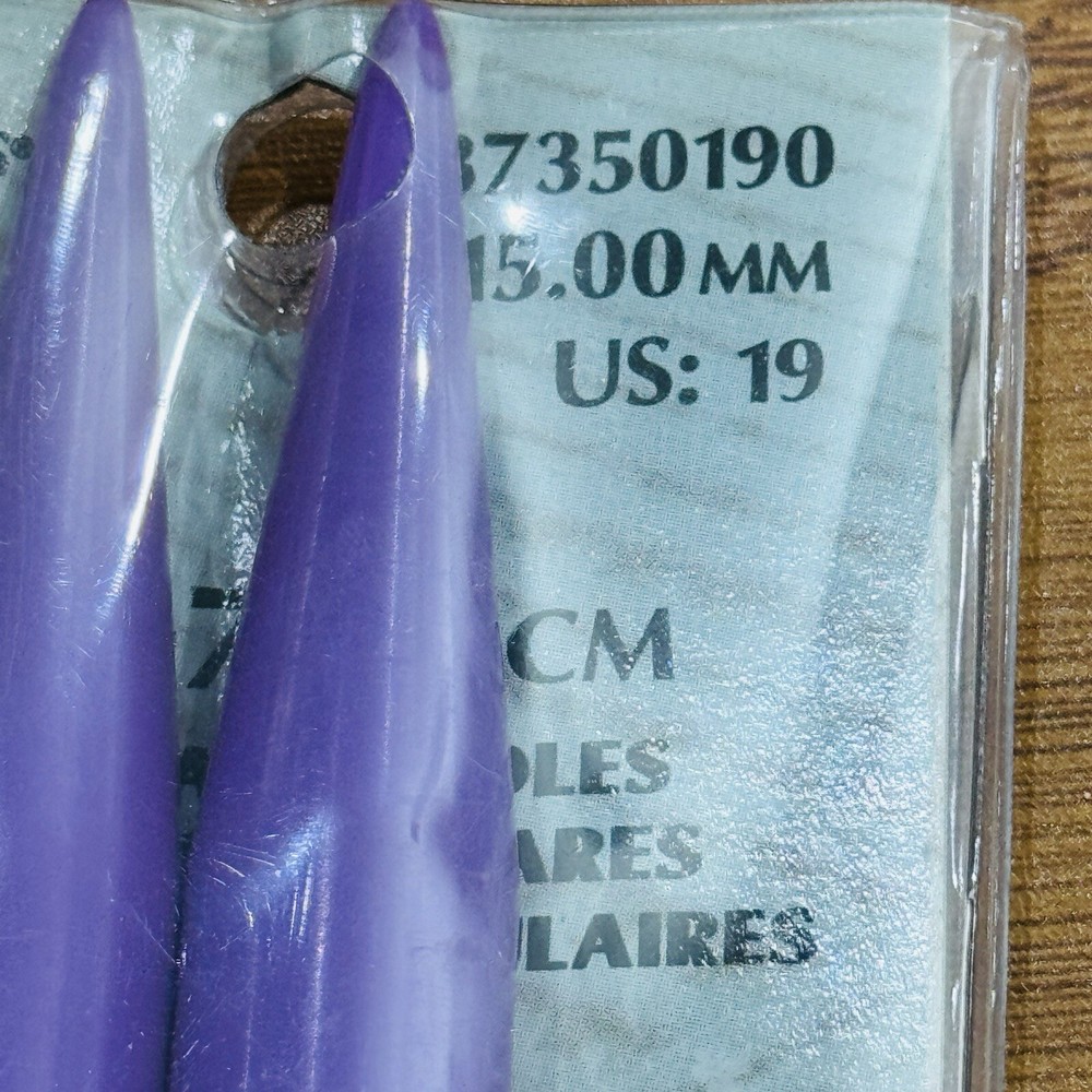 Wrights Boye Size US19 Circular Plastic Knitting Needles