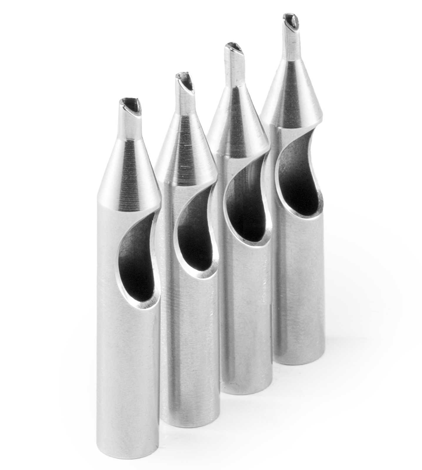 22Pcs Stainless Steel Tattoo Tubes Nozzle Tips For 4Pcs Tattoo Machine Grips Set