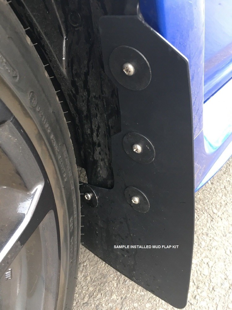 [SR] 02-07 Mud Flaps Set BLACK w/ Hardware Kit & Custom Vinyl B