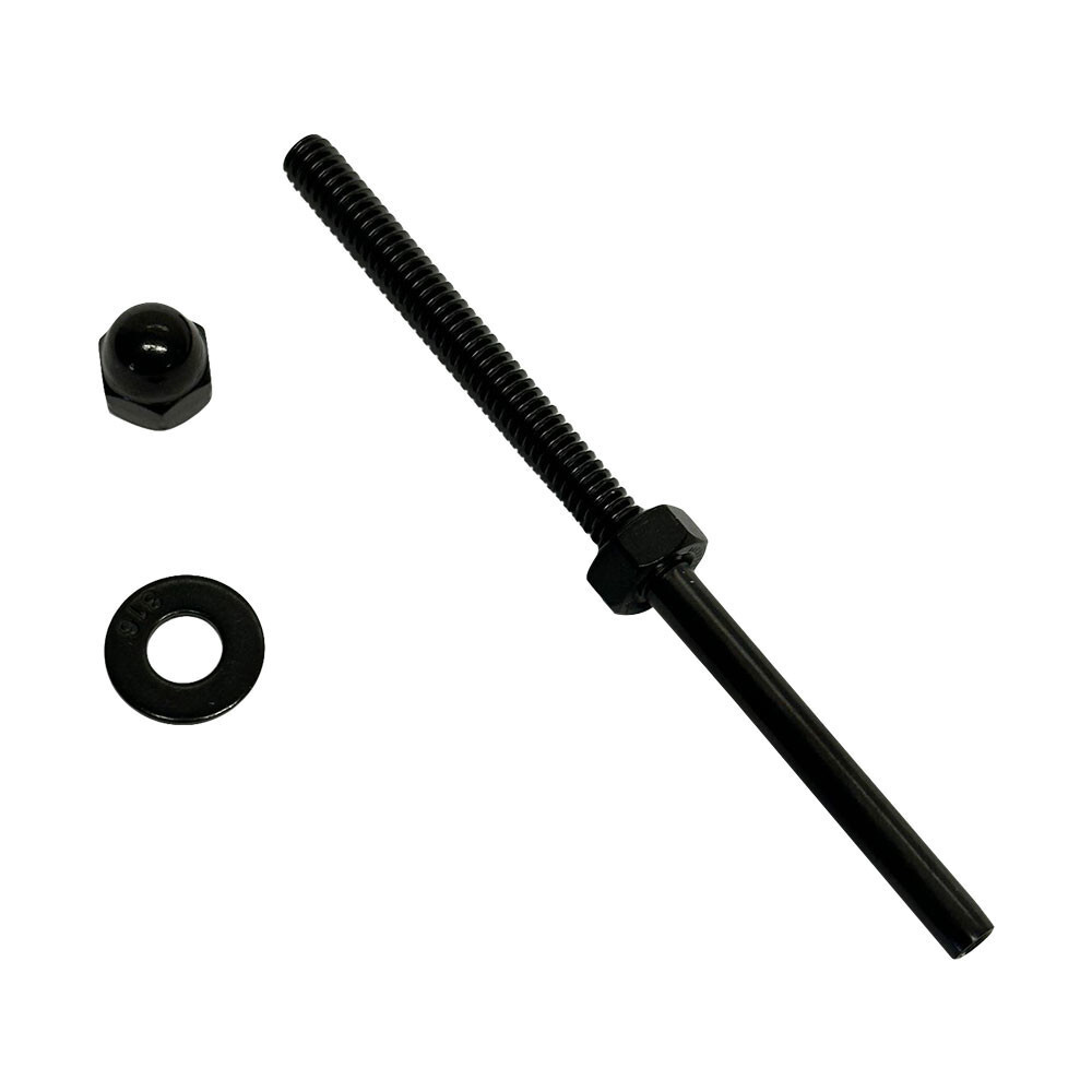 20 Pc SS T316 Black Oxide Stud End Fitting Cable Railing Tensioner 3/16'' Cable