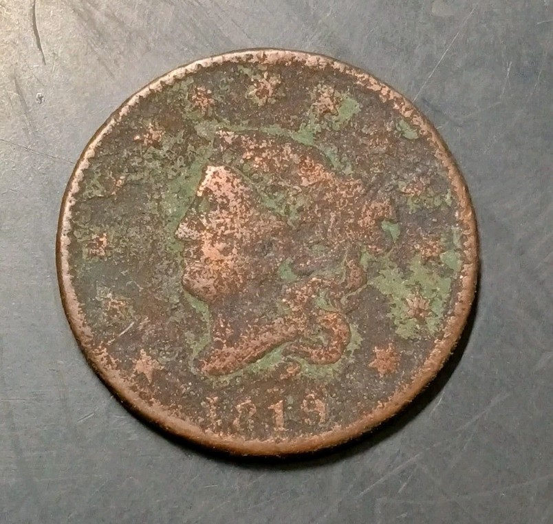 1819 US large cent  (small date) KM.#45
