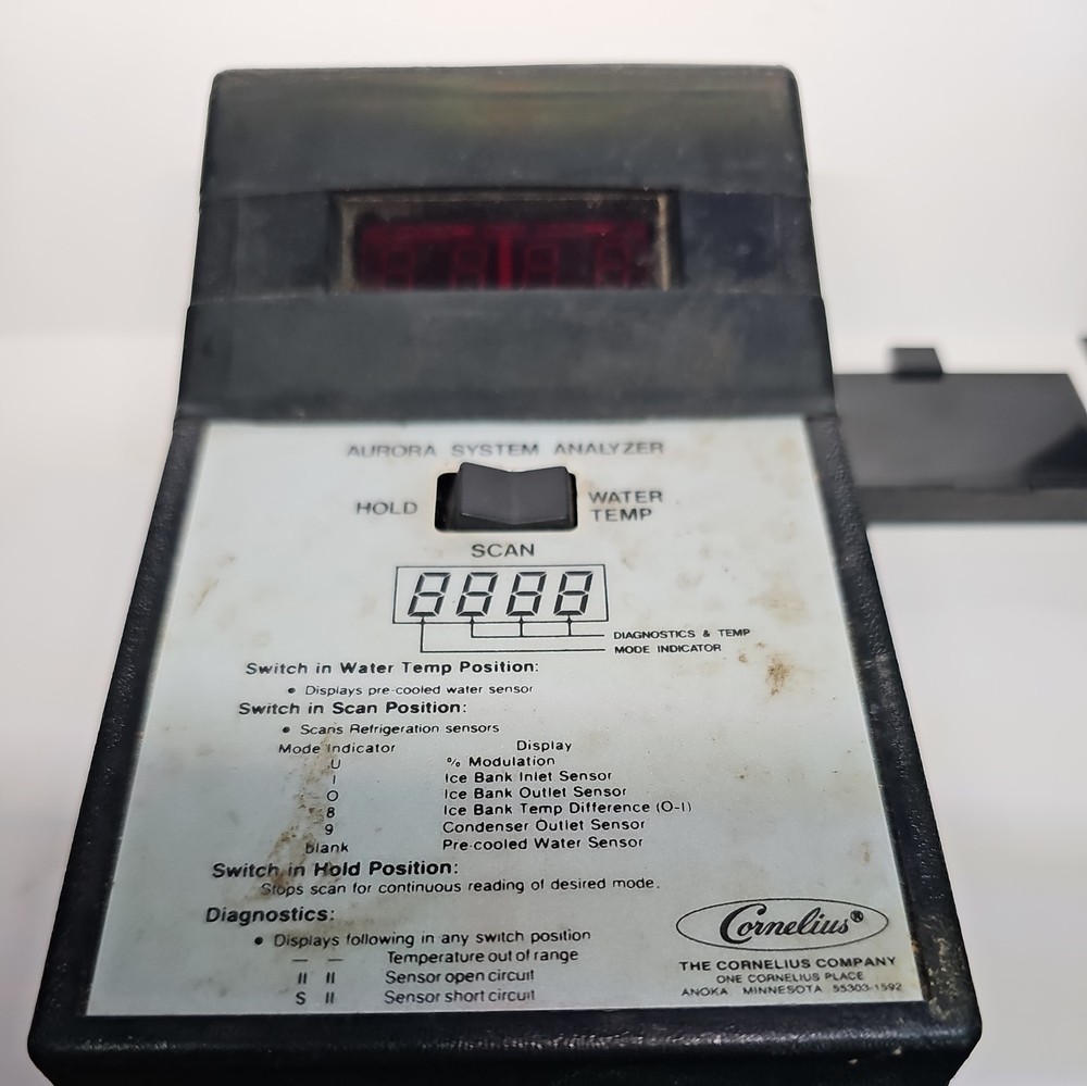 Cornelius Refrigeration Aurora System Analyzer - Untested As-Is