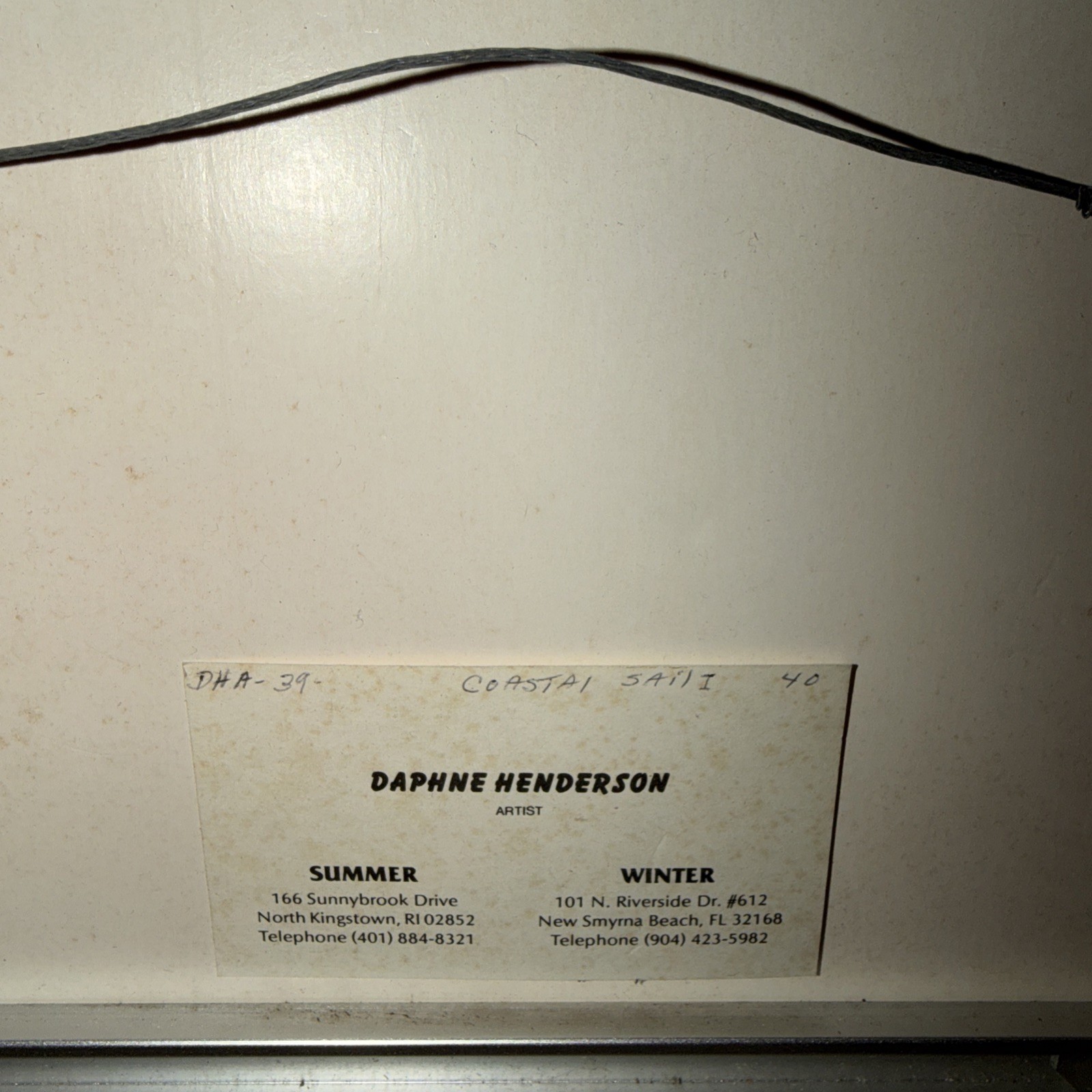 seascape art watercolor painting small “COASTAL SAIL 1” original sold by artist