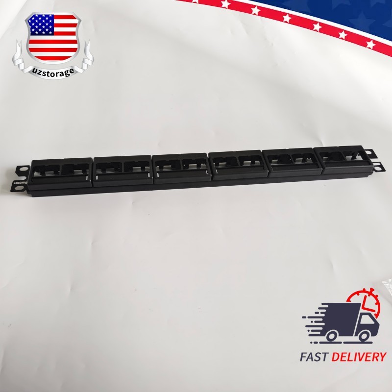 NEW For Panduit Mini CPP24WBLY CAT6, 5E 24 port modular patch panel