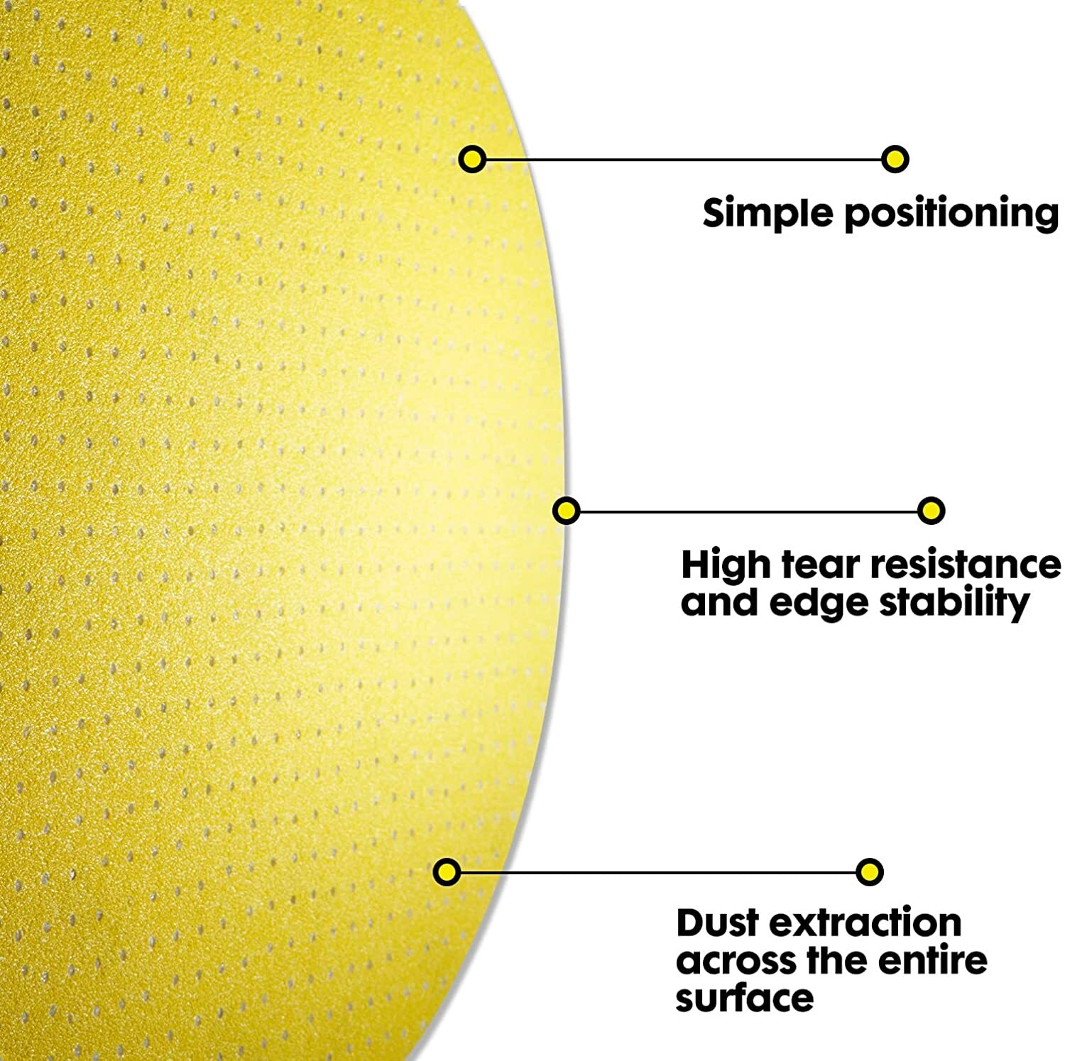 5PCS 9-in/225mm Multi-Hole Drywall Sander Paper Hook&Loop Sanding Pads 150 Grit