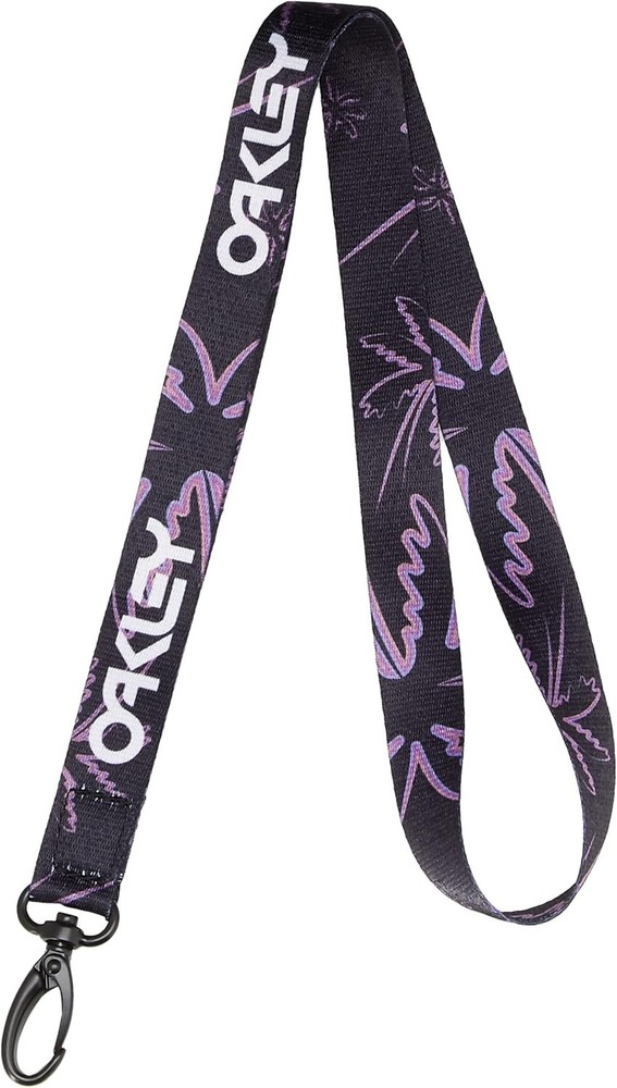 Oakley Wanderlust Lanyard Three Lines Palms Blue New
