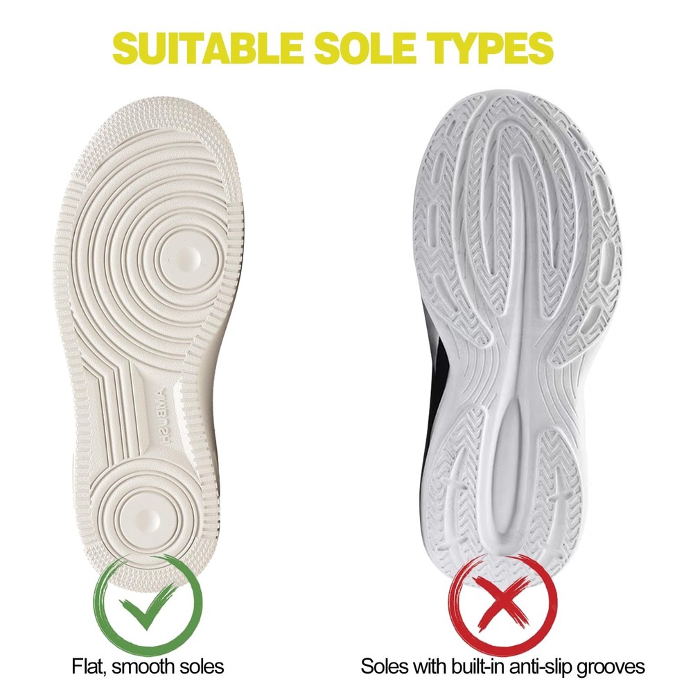 XQDALIN Sole Protector for Sneakers 4 Pack Clear Shoe Bottom Cover Easy Insta...