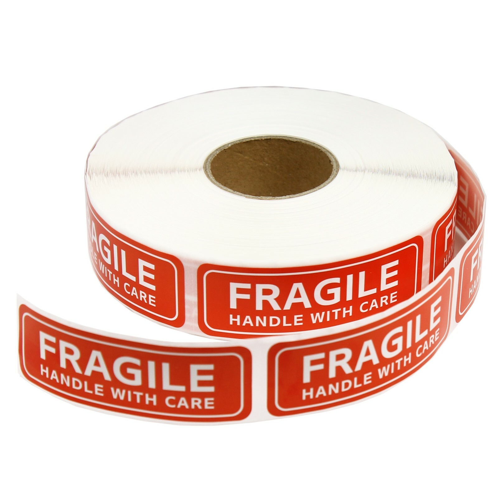 1000 PCS 1"x3" FRAGILE HANDLE WITH CARE Stickers Labels Easy Peel & Apply 1 Roll