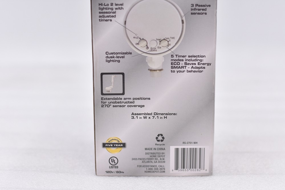 Defiant 270-Degrees Replacement Motion Sensor for LED, CFL & Incandescent, White