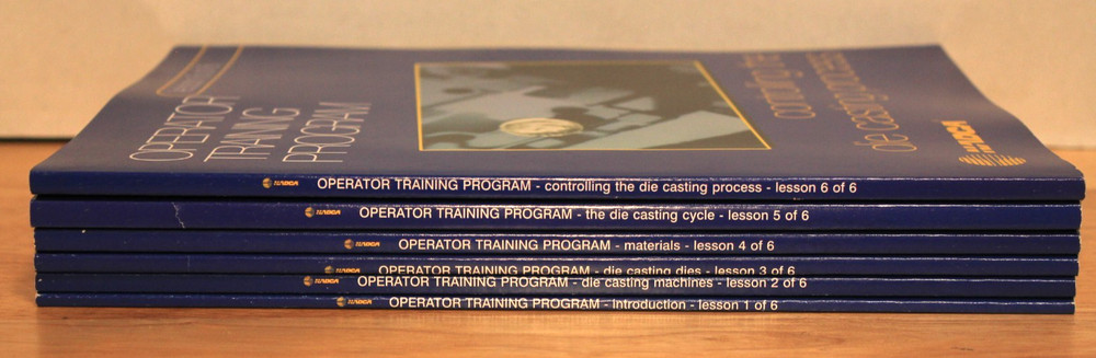 NADCA Operator Training Program lessons 1-6 complete 6 book set 1998