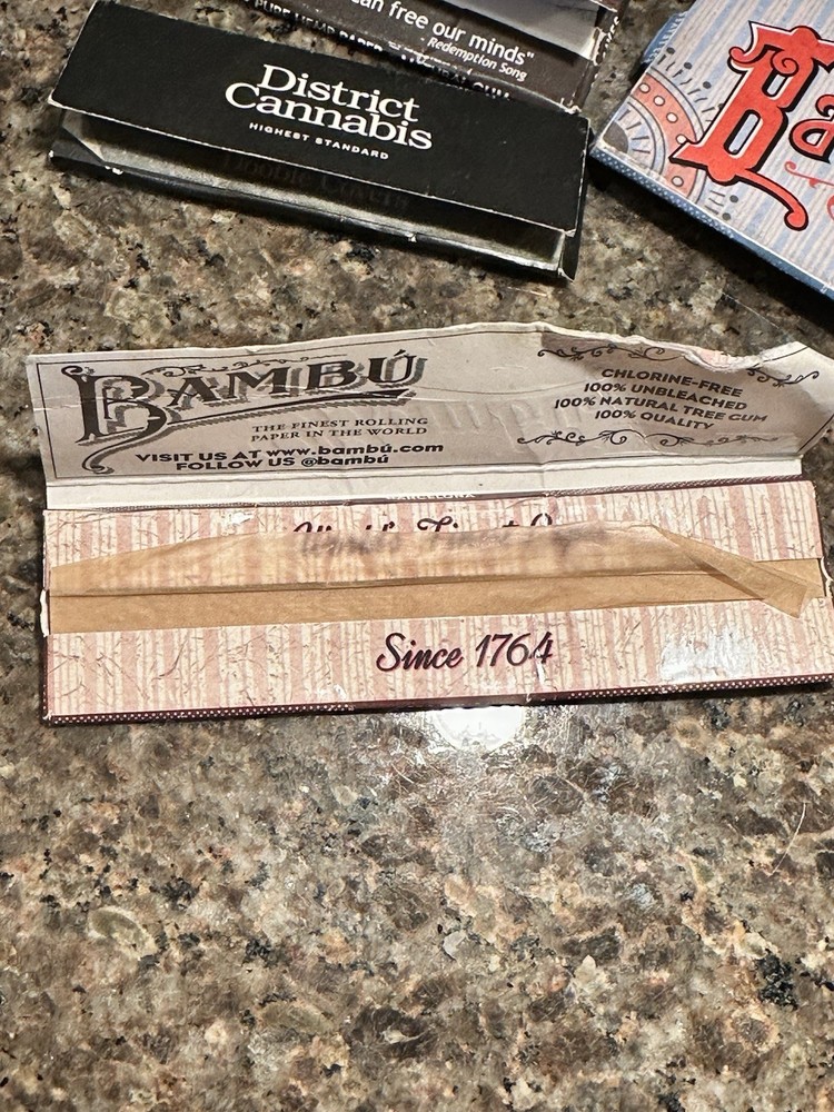 9 pc x Bambu and Other! Rolling Papers 100% Authentic Bambu Classic Papers USA
