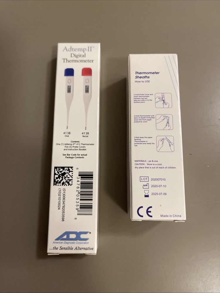 Digital Thermometer ADC Adtemp II Dual Scale + 100PC Thermometer Sheath!