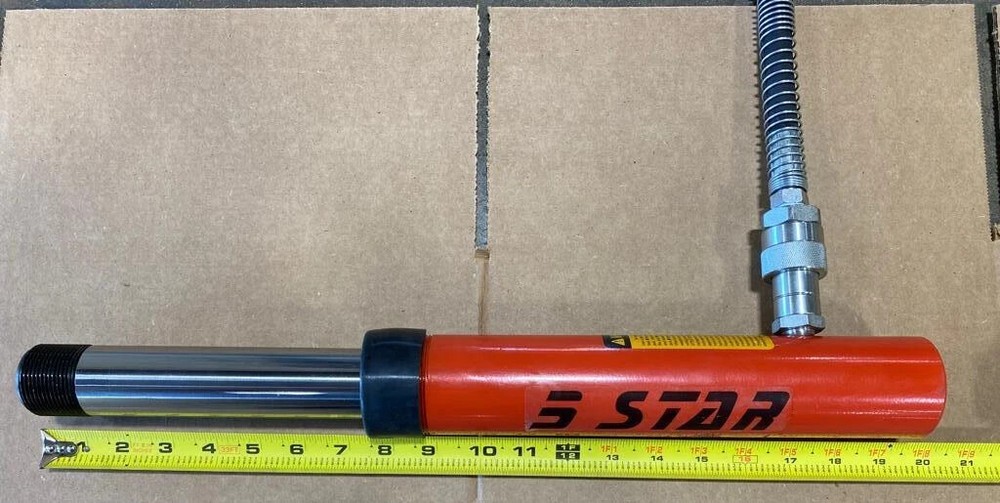 10 TON 6 INCH STROKE HYDRAULIC RAM AUTO BODY FRAME MACHINE & PULLING POSTS