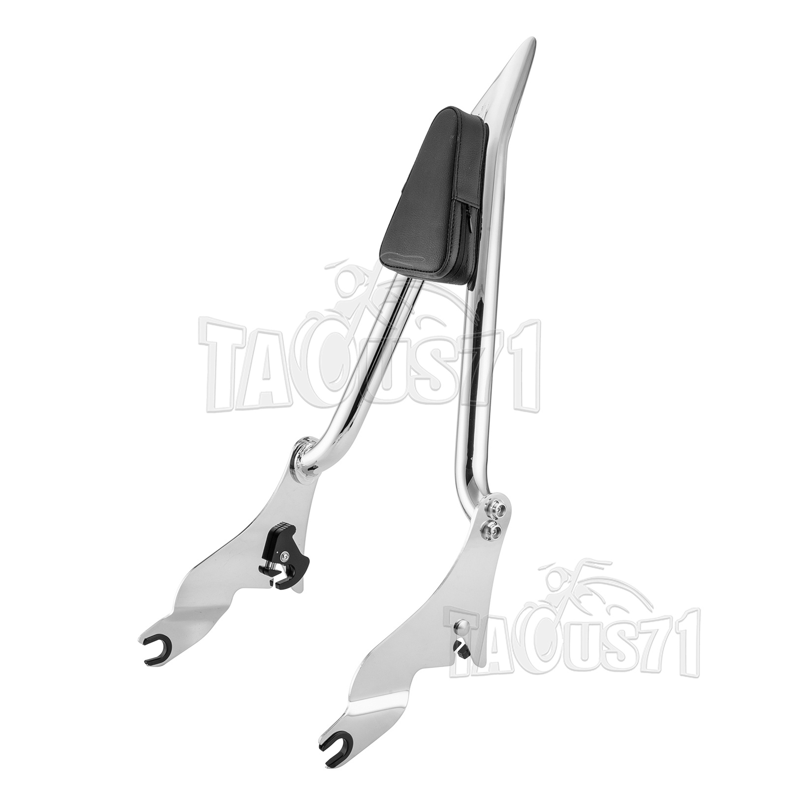 27" Tall Sissy Bar Backrest w/Rack for Harley Road King Street Glide 2009-2024