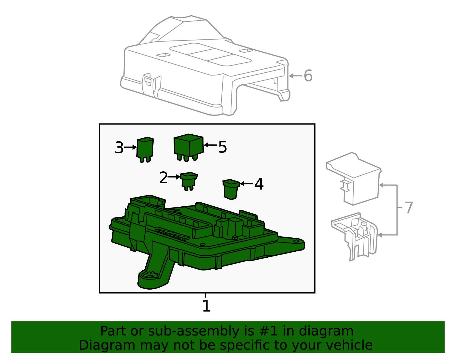 Genuine GM Body Wiring Harness Junction Block 84127106