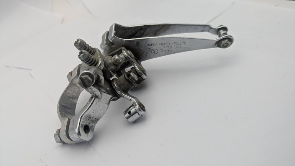 SUNTOUR SPRINT FRONT DERAILLEUR JAPAN 28.6 SILVER BOTTOM PULL