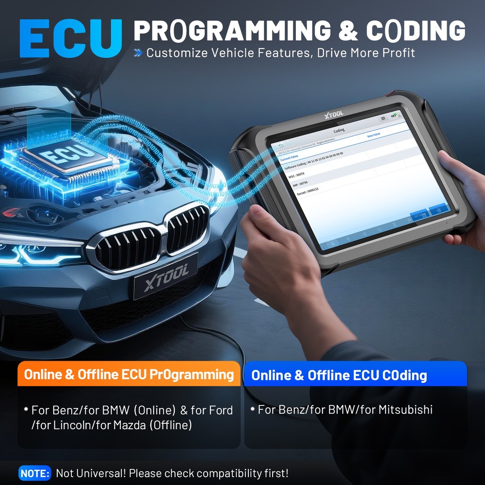 XTOOL X100MAX2 Full Set J2534 OEM Programming Diagnostic Scanner All Key Lost