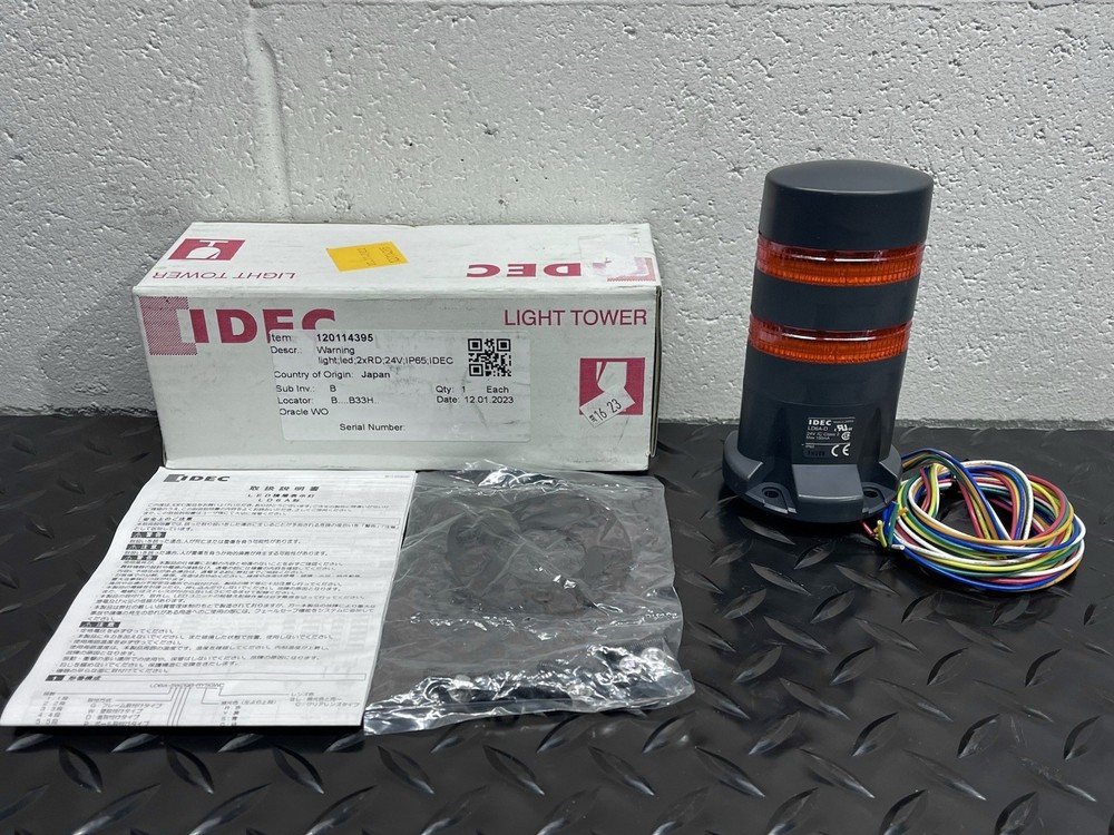 IDEC LD6A-2DQB-RR WARNING LED LIGHT TOWER 24V AC/DC